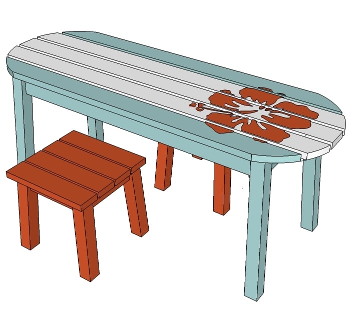 PDF DIY Surfboard Coffee Table Plan Download things you ...